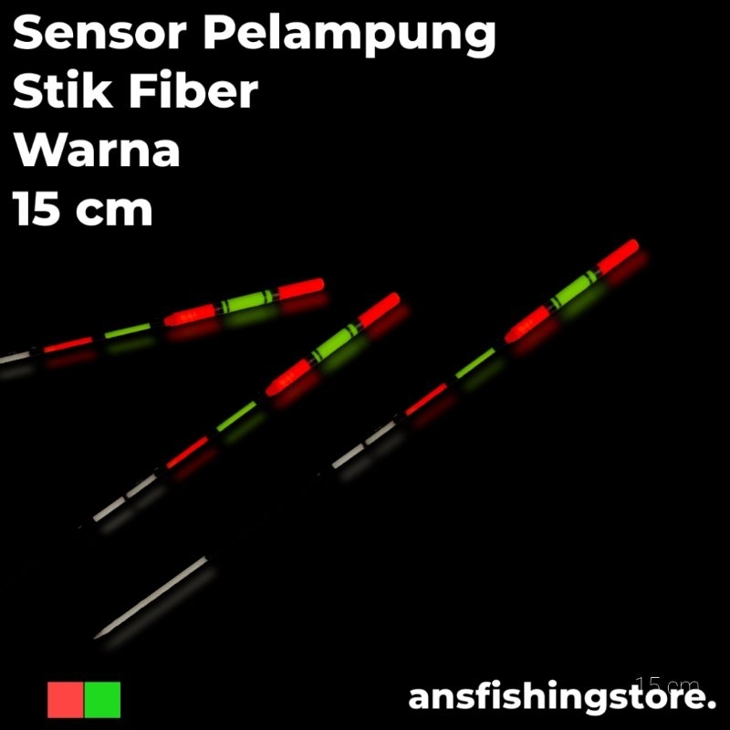 Stik Warna Fiber Sensor Pelampung Pancing 15 cm