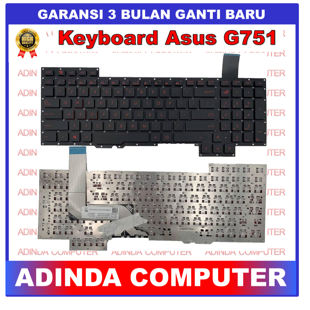 Keyboard Asus ROG G751 G751J G751JL G751JM G751JT