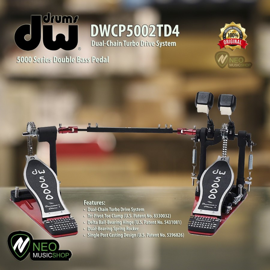 DW DWCP5002 TD4 5000 Series Double Bass Pedal