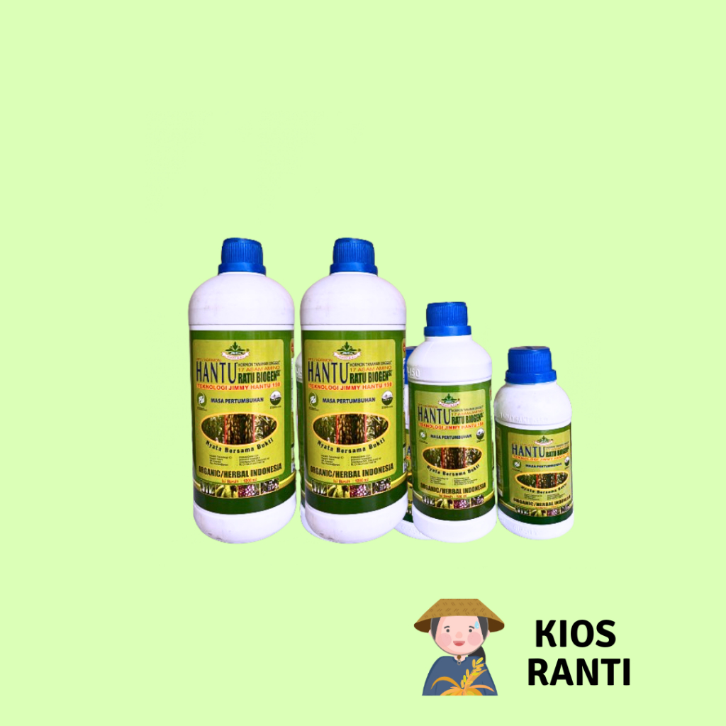 PUPUK HANTU RATU BIOGEN + ZPT/Pupuk Pertumbuhan/Pupuk Organik Cair/Jimmy Hantu
