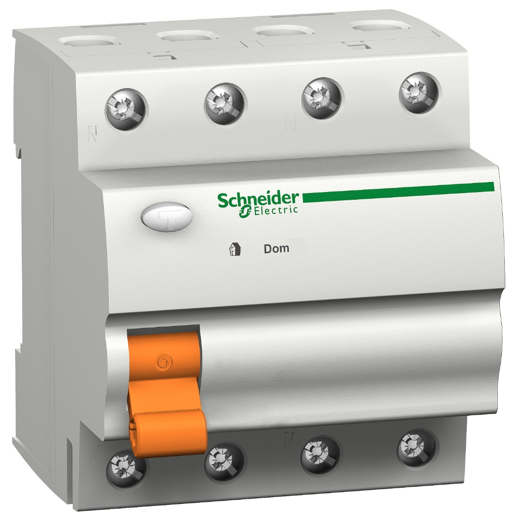 SCHNEIDER ELCB 4P 40A 300MA DOM11030 / RCCB 3P+N 40 AMPERE DOMAE 3P + N 40 A