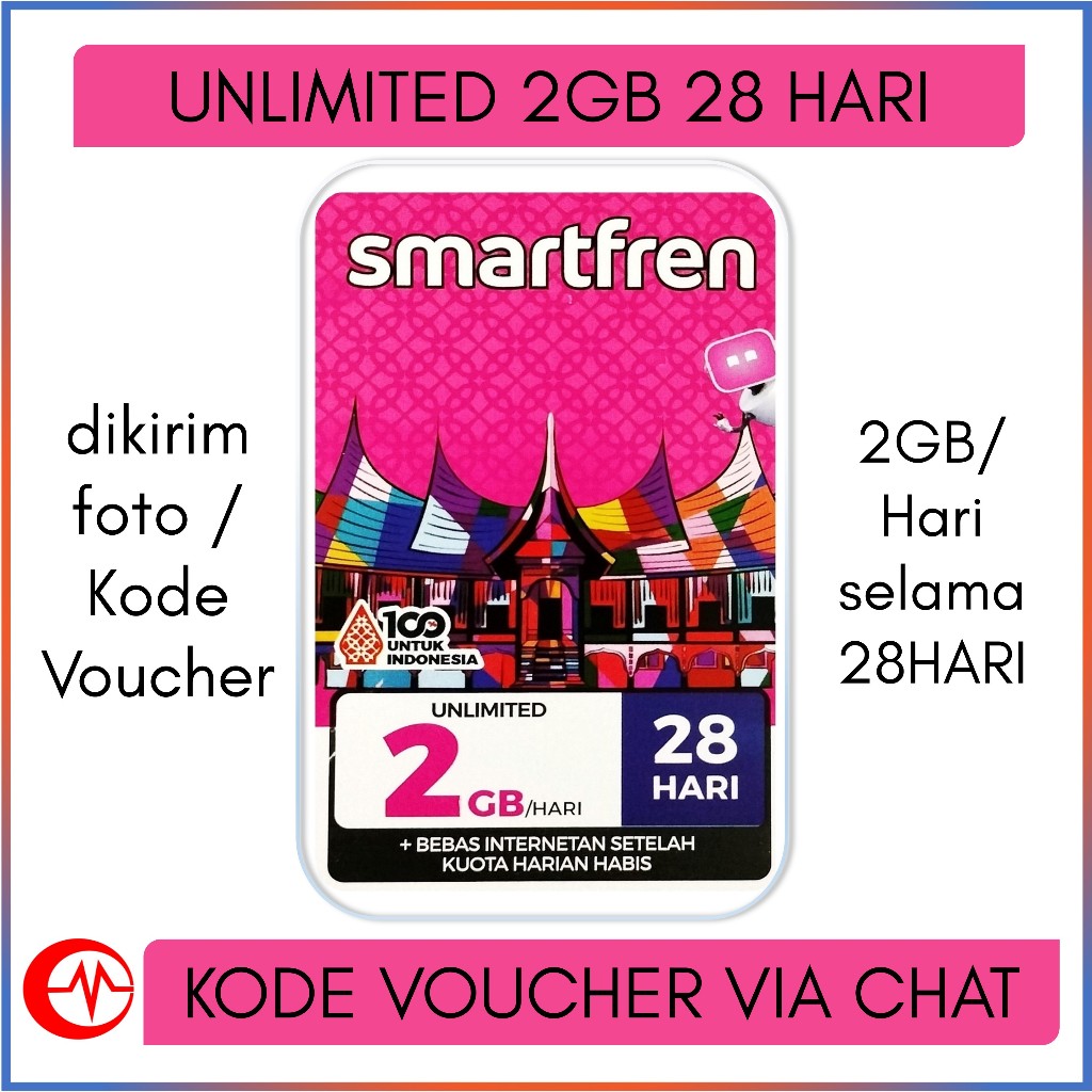 Voucher Smartfren Unlimited 2GB 28 hari
