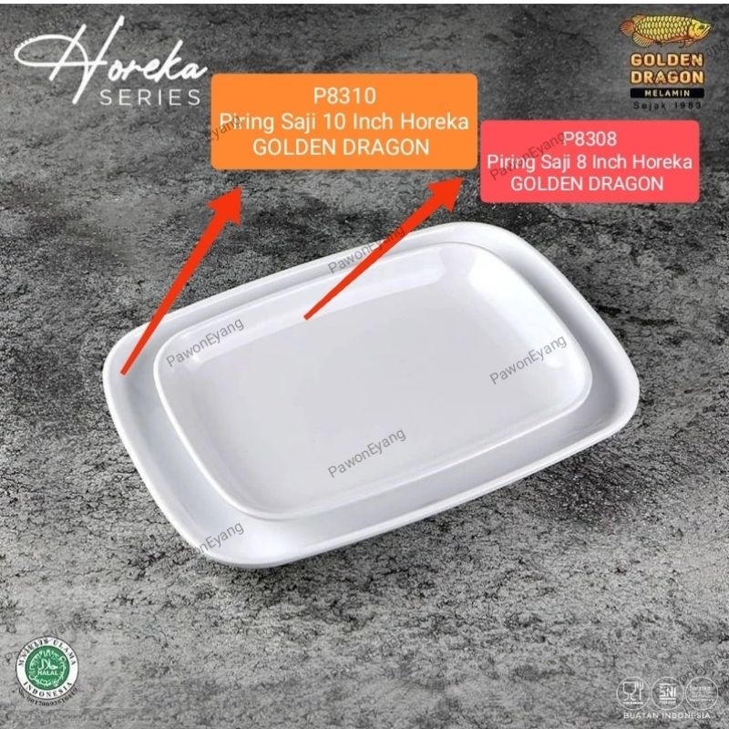 Grosir Melamin P8310 Piring saji 10 Inch Horeka Golden Dragon