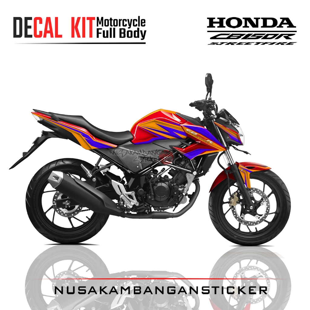 Decal Kit Sticker New CB 150 R Streetfire Red Orens Stiker Full Body