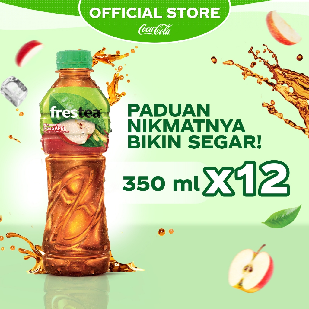 

Frestea Rasa Apel Minuman Teh - Botol 350ml x 12pcs