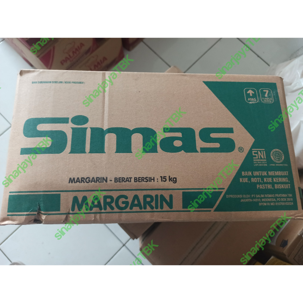 

Simas Margarin Margarine 15 KG Kuning ORIGINAL