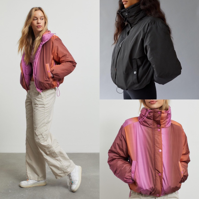 HBB4156 UO BDG Isla Lightweight Funnel Neck Puffer Jacket