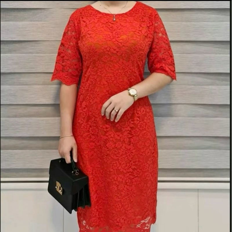 Dress Brukat Kondangan Dress Brukat Dress Pesta Natal