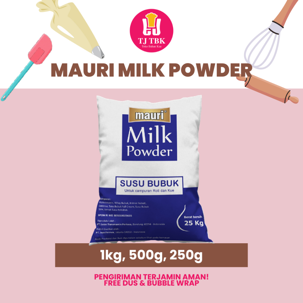 

MAURI Milk Powder (Susu Bubuk untuk campuran Roti dan Kue) | Toko Bahan Kue TJ