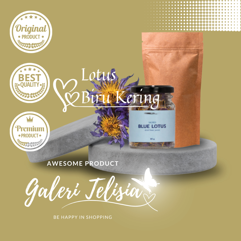 

DRIED BLUE LOTUS / BUNGA LOTUS BIRU UNTUK INSOMNIA