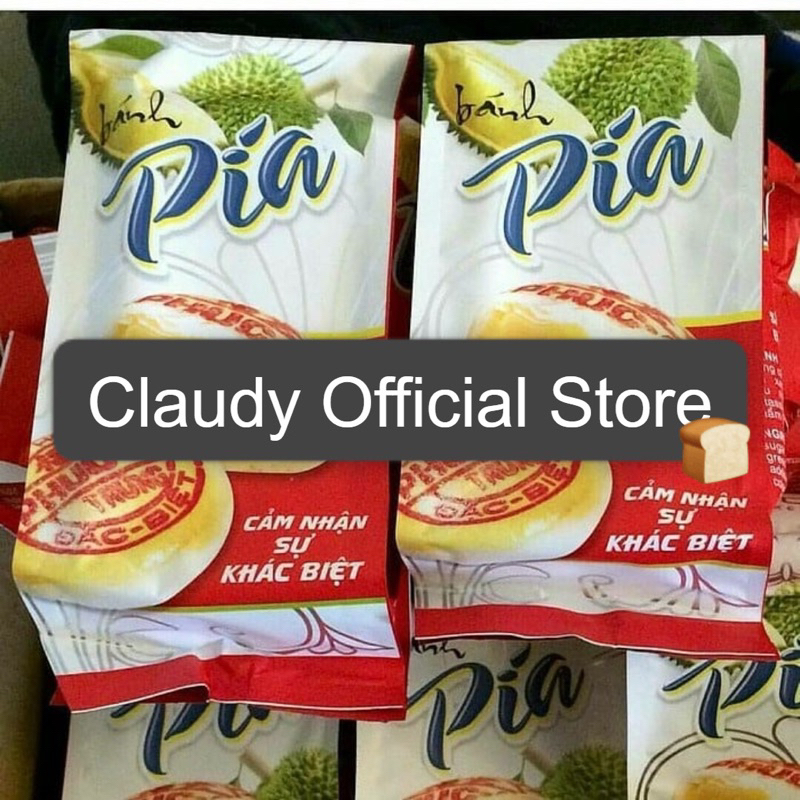 Pia Durian Telur Asin Banh Pia Chay Asli Vietnam 100% (Isi 4 Pcs)