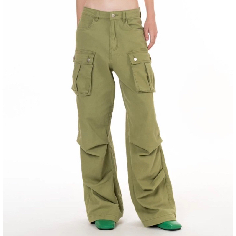 preloved 3mongkis - alenda cargo pants Black size L / Cargo pants / 3 mongkis pants / celana kargo /