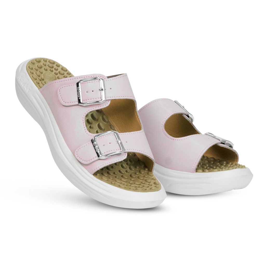Jaco K-Walk Sendal Kesehatan Sendal Terapi Kesehatan Sendal Refleksi Sendal Akupuntur Sendal Rematik Kwalk-Plus Pink M