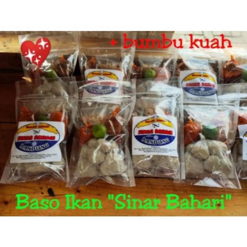 

Baso Ikan Sinar Bahari + bumbu kuah mercon