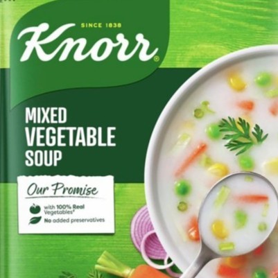 

MIXED VEGETABLE SOUP KNORR 45G / Bumbu Instant