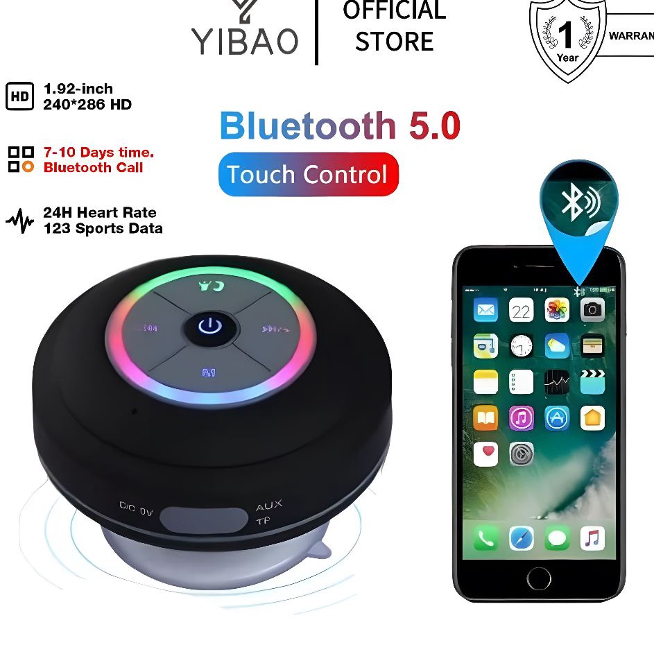 StW YIBAO Speaker Portable Bluetooth Wireless Tahan Air Waterproof