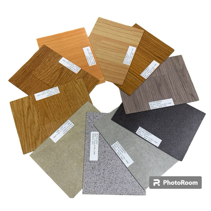 Lantai vinyl roll / gulungan motif kayu