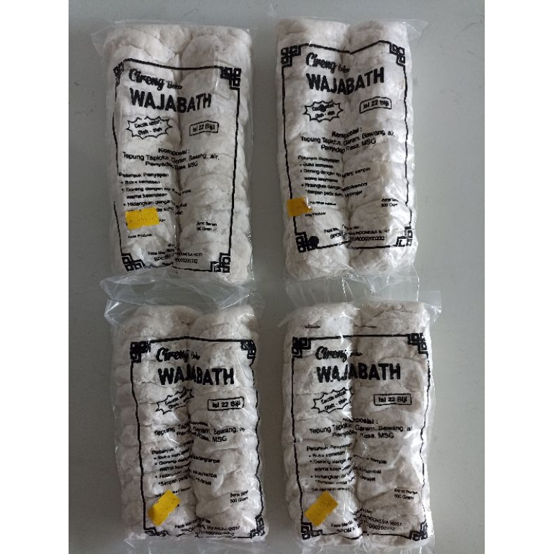 

Wajabath Cireng Ori 500 gr (isi-22)