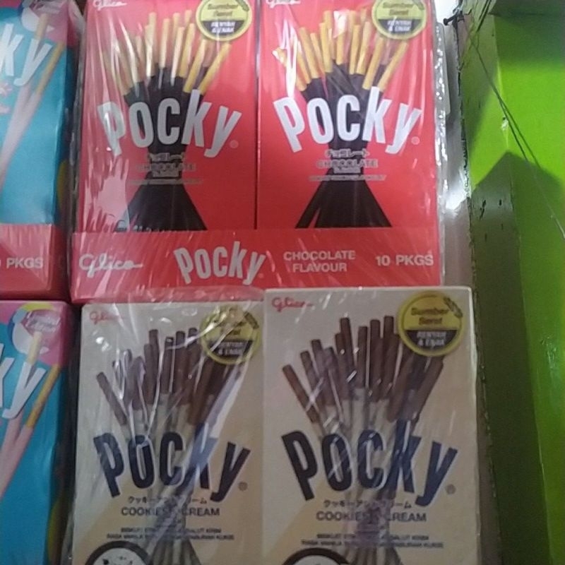 

pocky glico 47gr pocky coklat pocky stoberi 1box