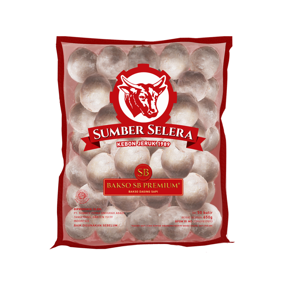 

Sumber Selera Bakso Sapi SB Premium / Kebon Jeruk 350 gr isi 25