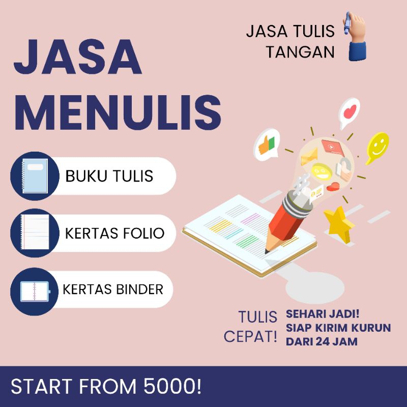 

JASA MENULIS BUAT KALIAN YANG MAGER NULIS