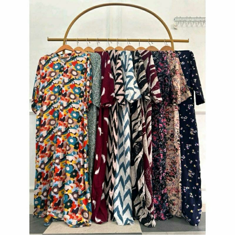 DASTER RAYON LENGAN PANJANG 3/4 DASTER RAYON LENGAN JUMBO. DASTER RAYON LD110-120