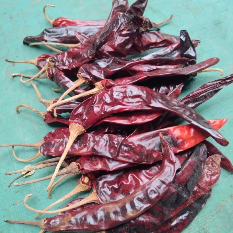 

250 gram cabe merah besar kering India kwalitas super.