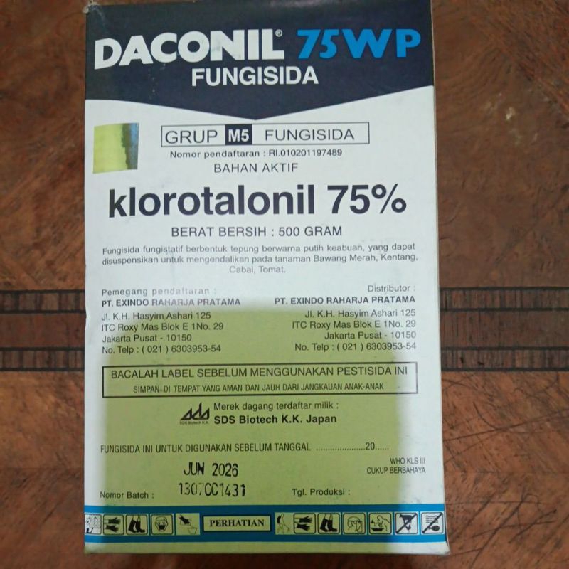 FUNGISIDA DACONIL 75WP