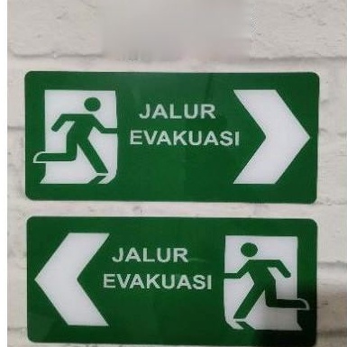 

ART L27E Akrilik jalur evakuasi uk 2712 cm print UV