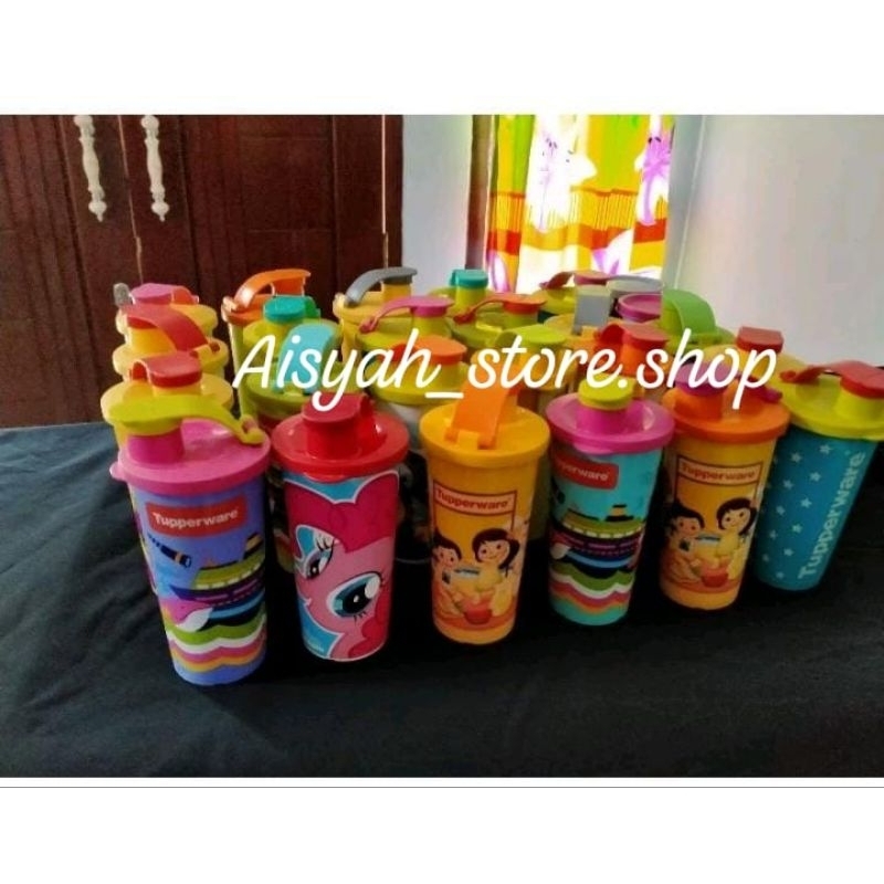 fun tumbler Tupperware second botol anak karakter (kirim random)