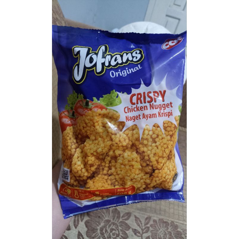 

Nugget Jofrans Crispy Original Naget 4D Frozen 500gram