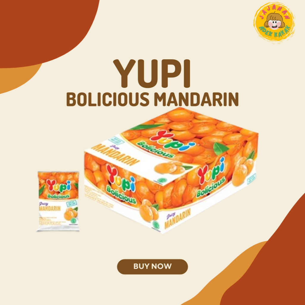 

Yupi Box Bolicious Mandarin Isi 24 Pcs