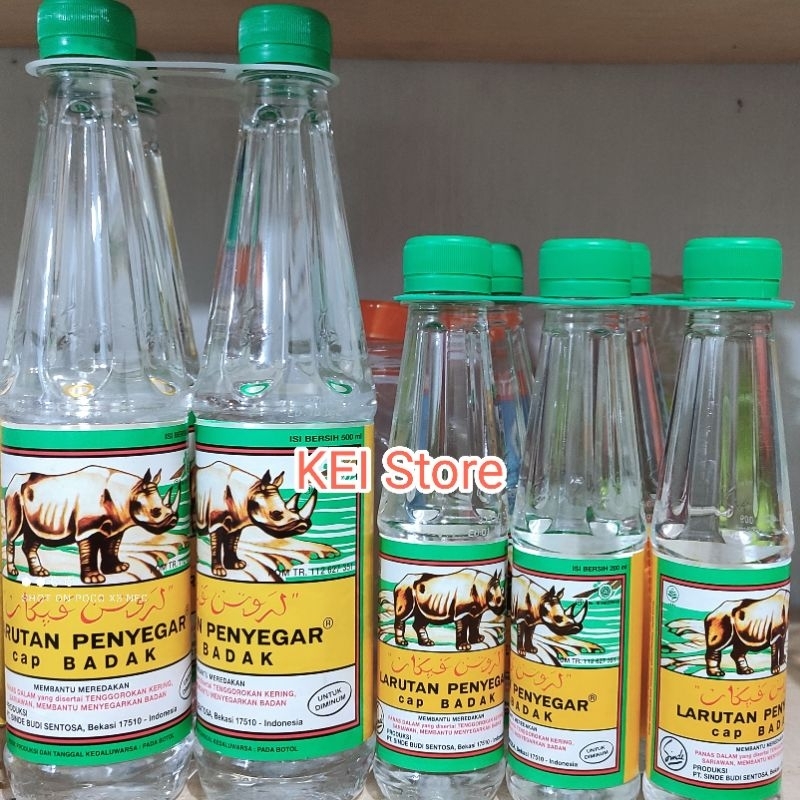 

Larutan Penyegar Botol Cap Badak 500ml 200ml