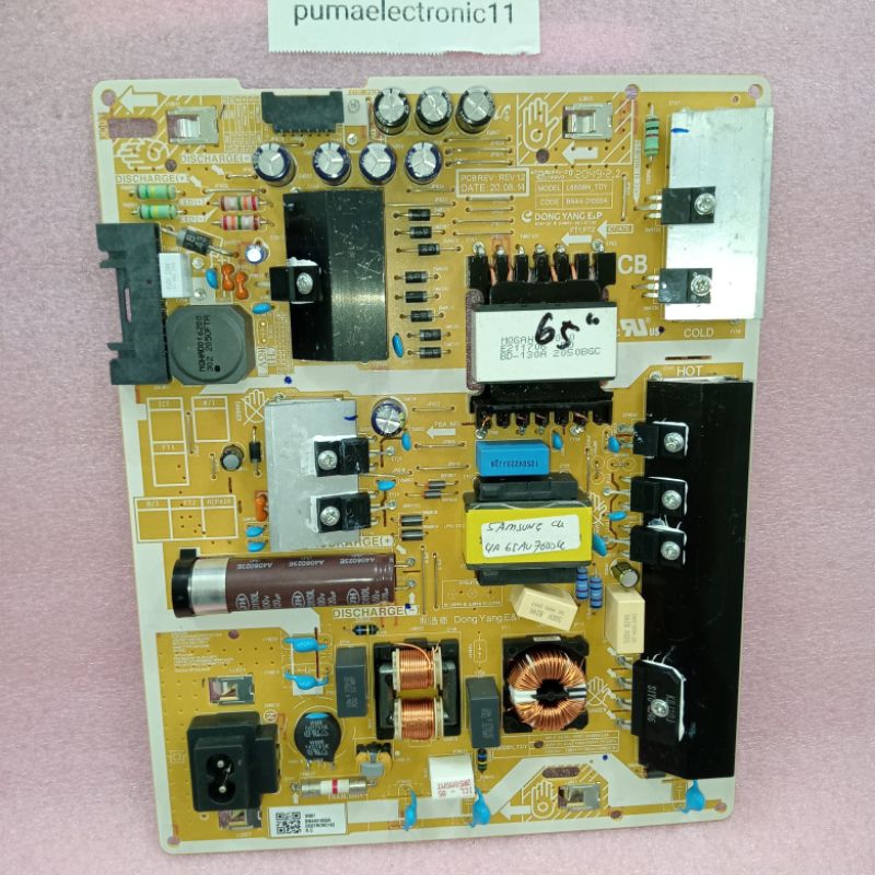 SAMSUNG UA65AU7000K MESIN TV LED POWER SUPPLY REGULATOR PSU POWER TV LED