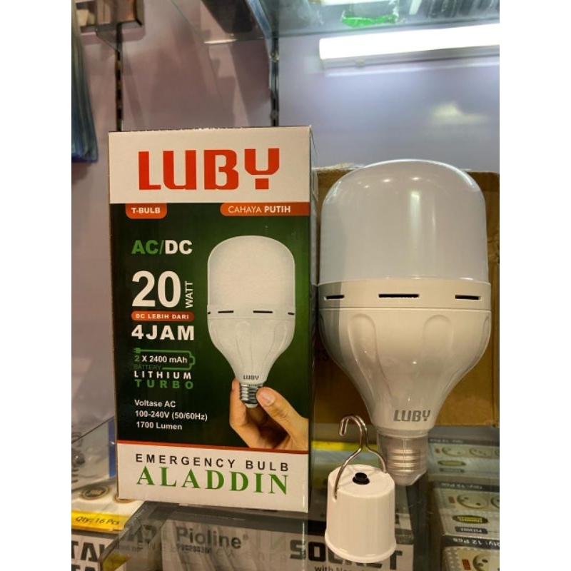LAMPU LED EMERGENCY LUBY 20 WATT LAMPU MAGIC AC DC LUBY 20 WATT