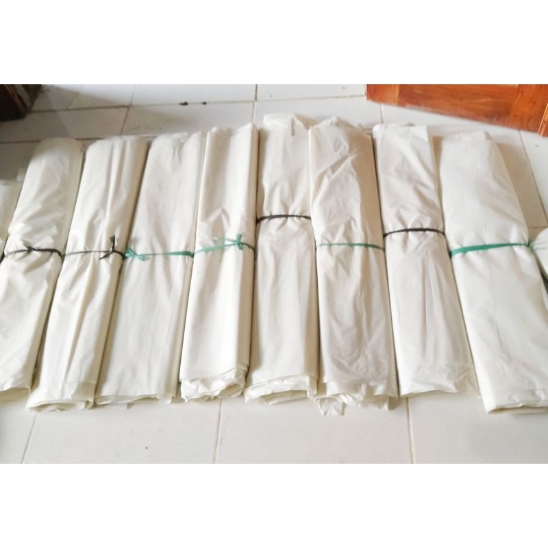 Plastik bedengan putih susu murah