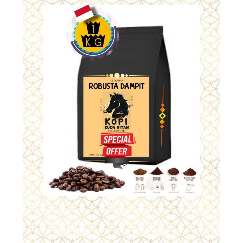 

Kopi Bubuk Robusta Dampit ( Jawa Timur) Istimewa 1kg ( 1000 gram )