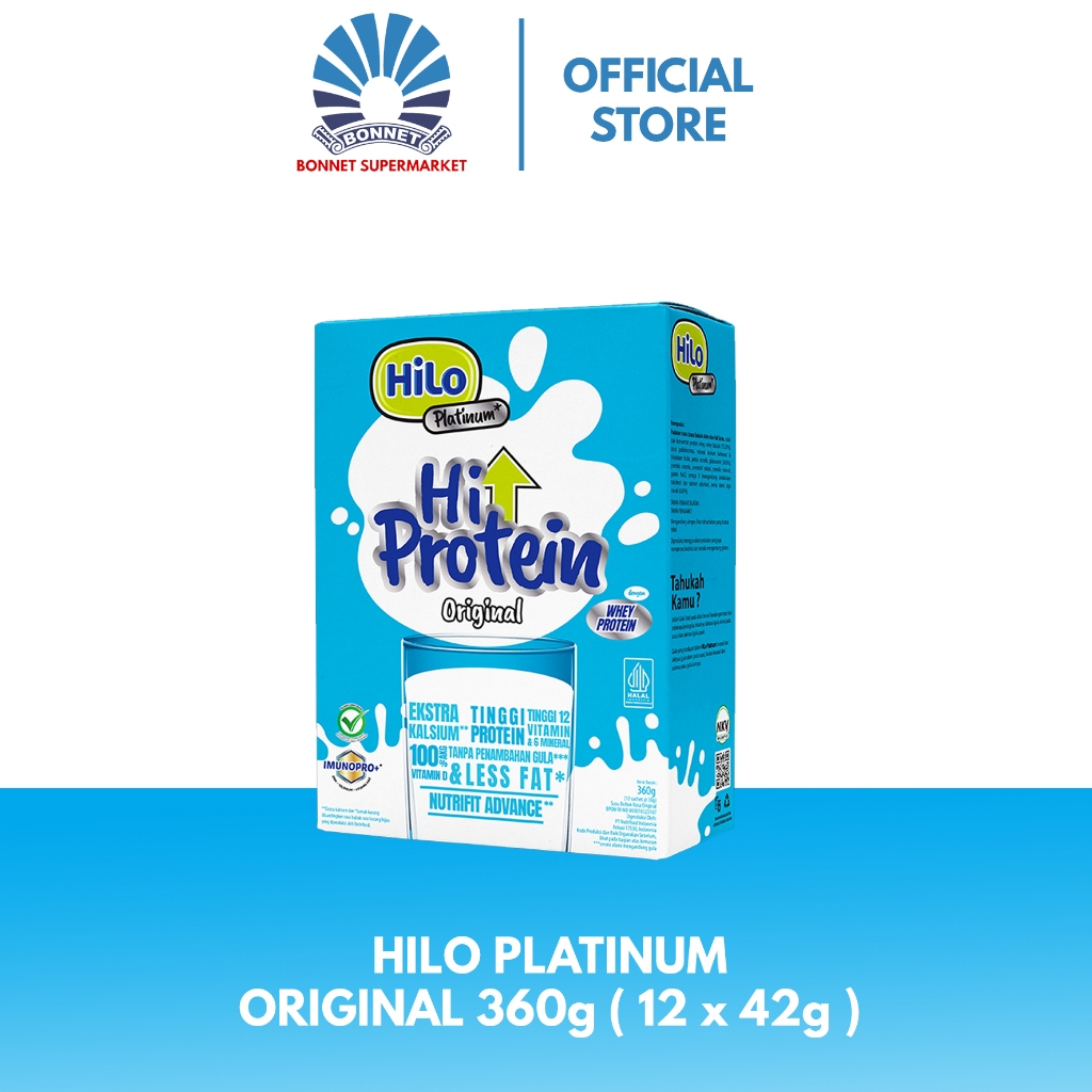 

HiLo Platinum Original 360g (12 Sachet) - Susu Tinggi Kalsium Lebih Rendah Lemak