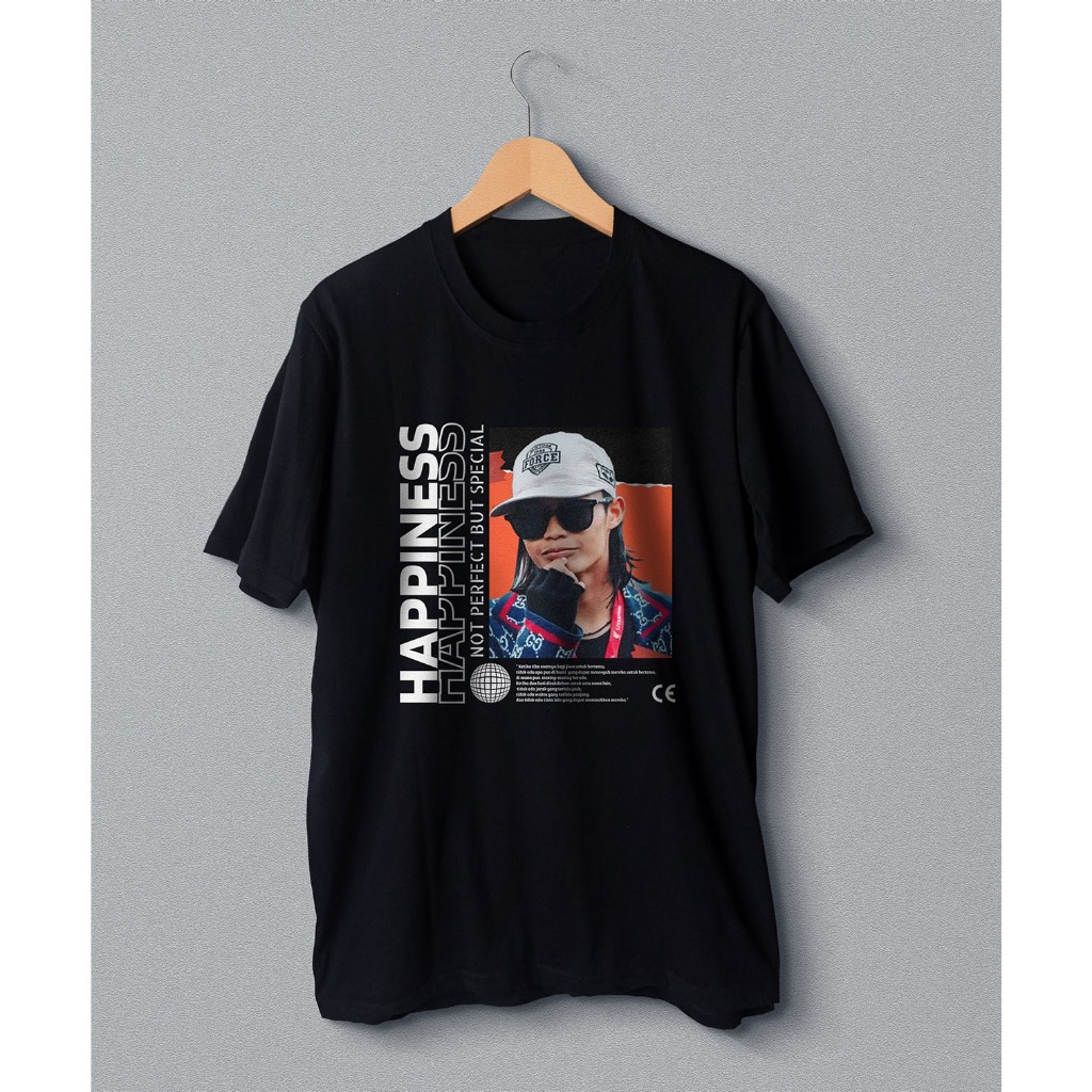 Kaos Custom Foto Aesthetic / Kaos Sablon Satuan / Kaos Sablon Digital DTF / Kaos Viral Tiktok / Baju