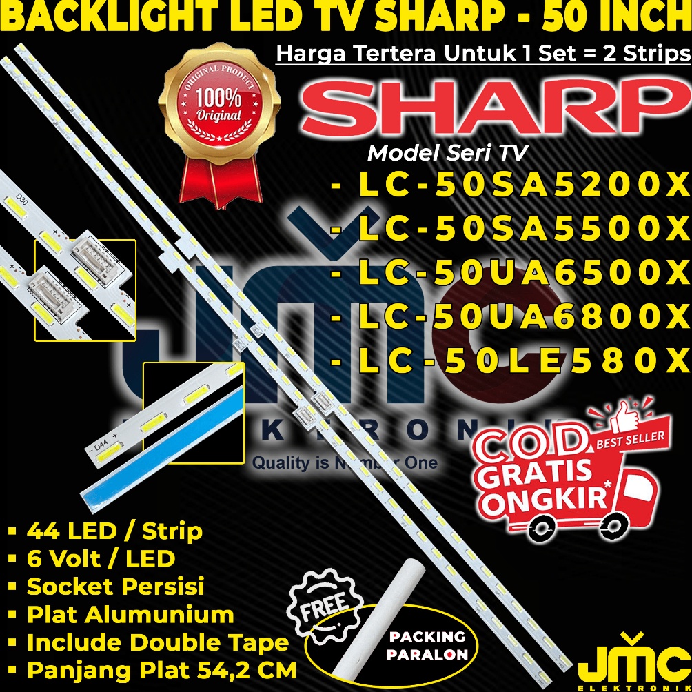 Terlaris Backlight Tv Sharp Lc5sa52x 5sa55x 5ua65x 5ua68x 5le58x 5sa52 5sa55 5ua65 5ua68 5le58 lampu