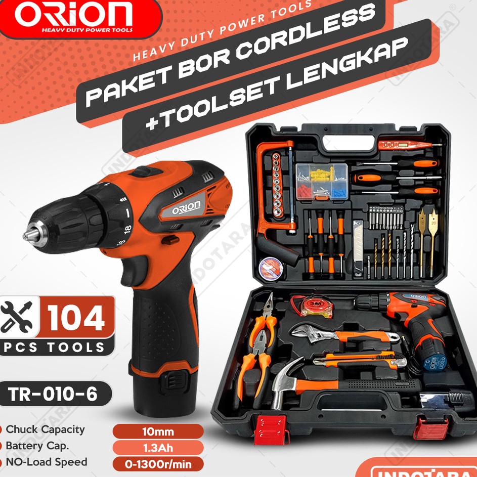 YGc Hand Toolset  Tool Kit Set  Toolbox Cordless Drill Set Orion TR16