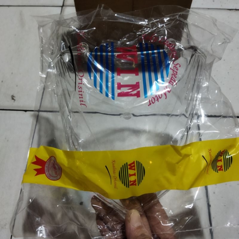 kaca Mika rem stop Revo lama 07 putih bening