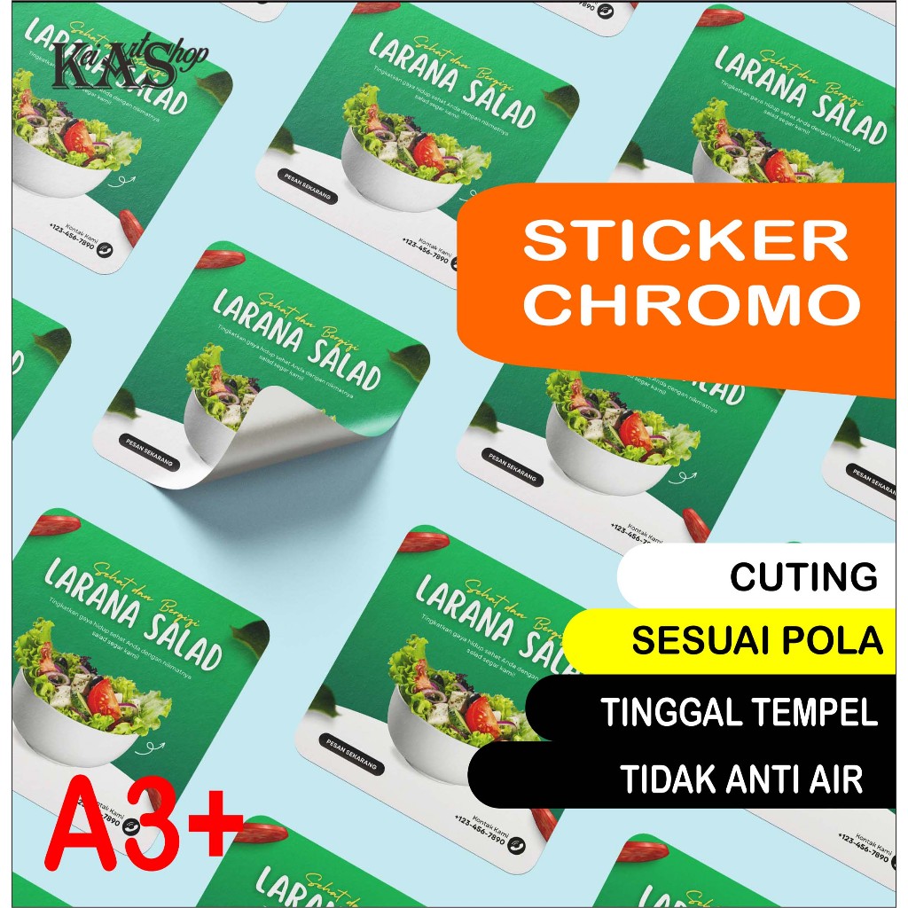 

Cetak Stiker Chromo Cut A3 Murah