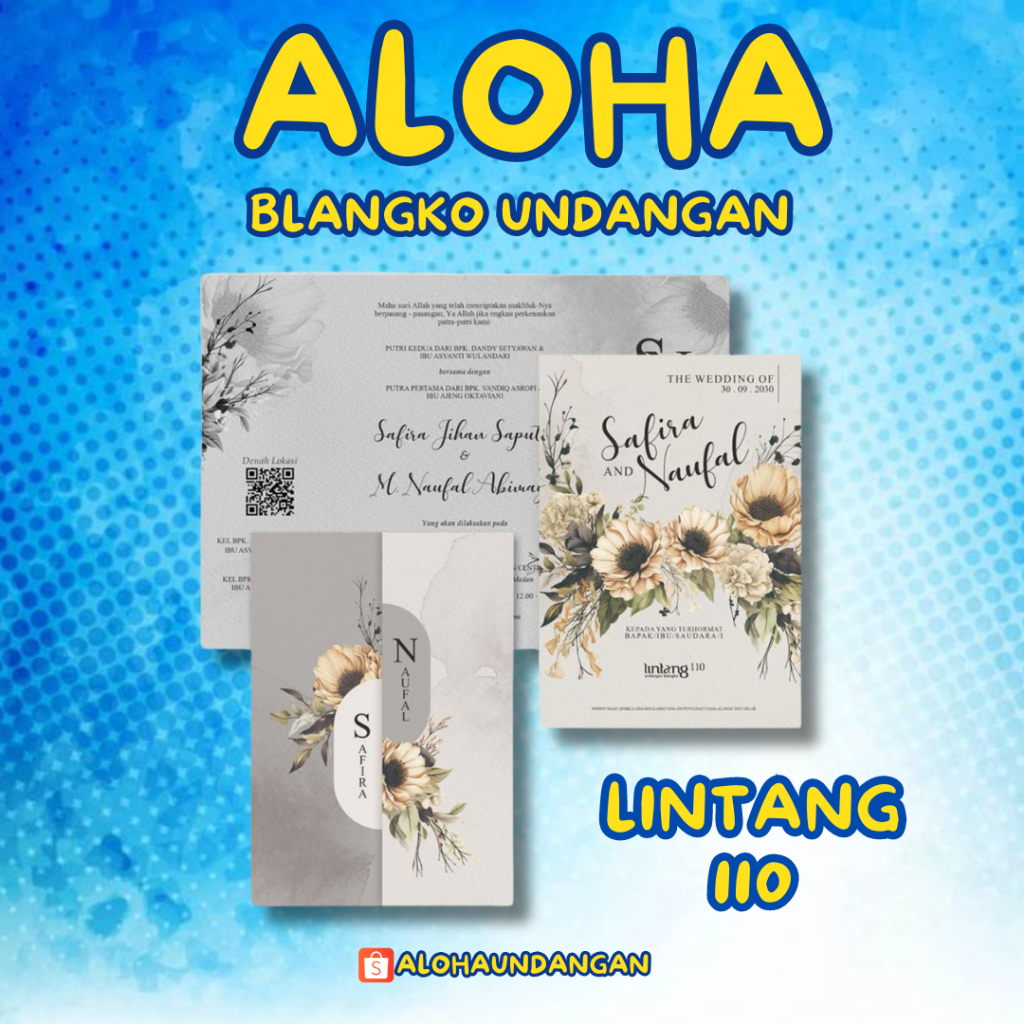 BLANGKO UNDANGAN LINTANG 110 | BLANGKO UNDANGAN KOSONG | KERTAS UNDANGAN KOSONG | UNDANGAN MURAH | B