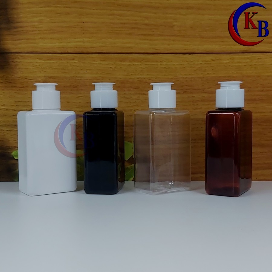 BOTOL FLIPTOP 100 ML JAMUR PUTIH / BOTOL PLASTIK 100ML KOTAK NECK 24