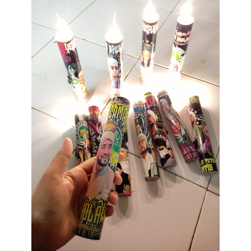 obor elektrik BISA DI CHARGER sholawat%lampu lilin sholawat viral Best seller / lilin sholawat