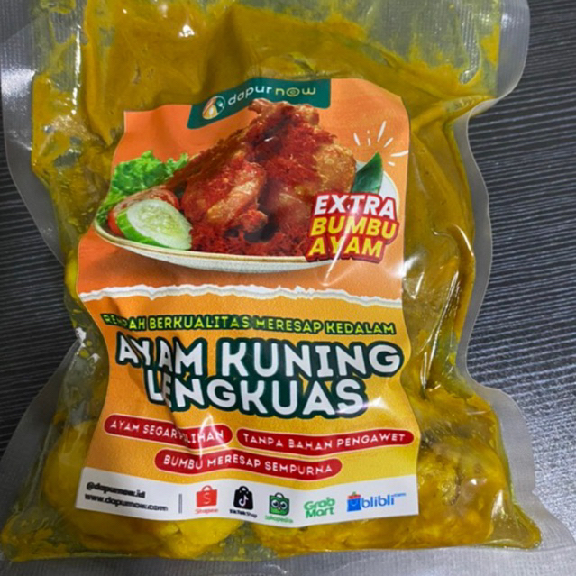 

Ayam Kuning Ungkep Lengkuas 1 Kg (Sayap 6) - Dapurnow