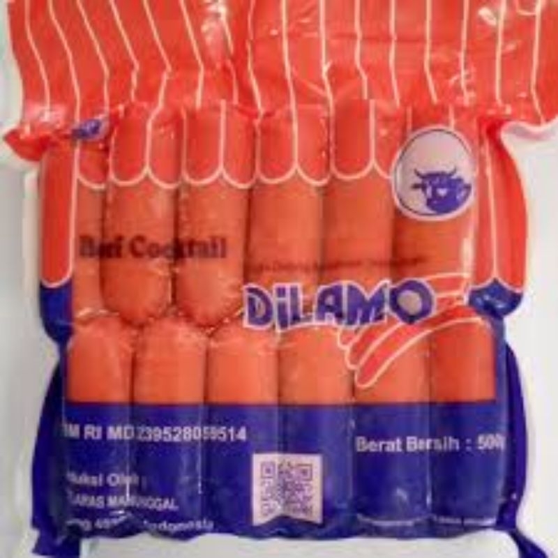 

Dilamo Beef Cocktail Merah 500gr / Sosis Sapi 500gr