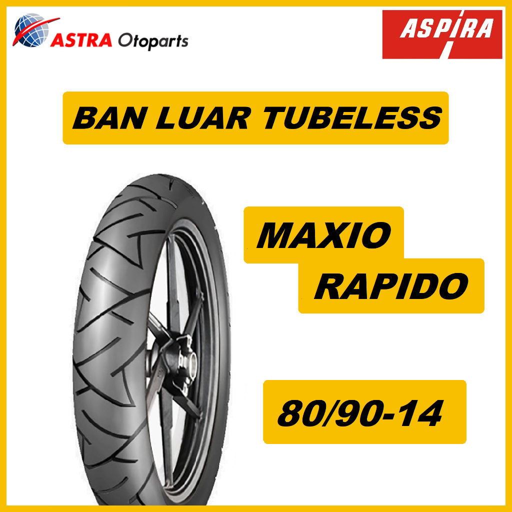 Ban Tubeless Aspira  80/90-14 RAPIDO ASPIRA