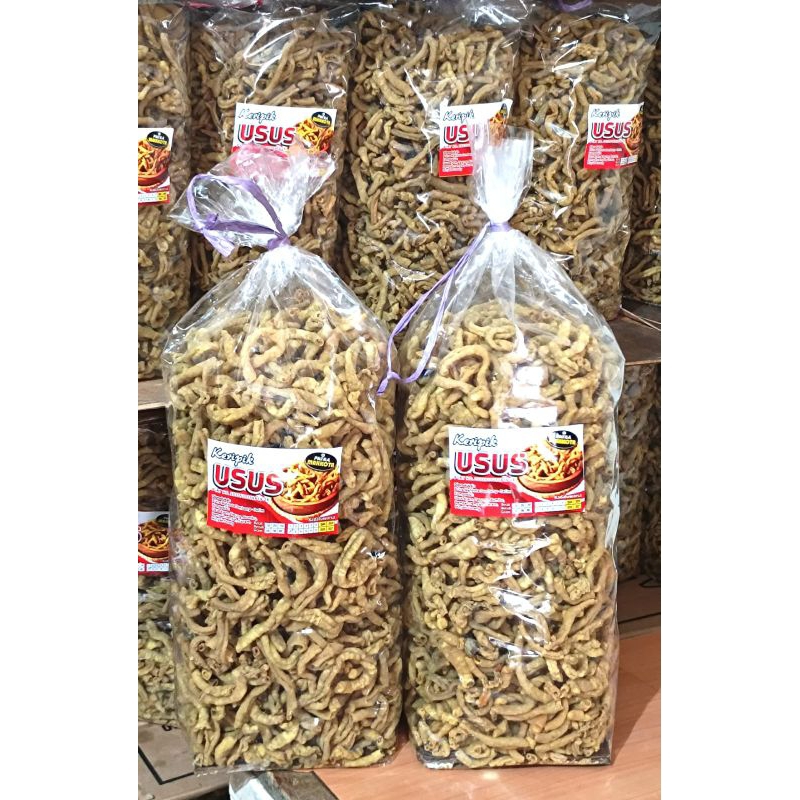 

keripik usus kemasan ecer dan 2kg